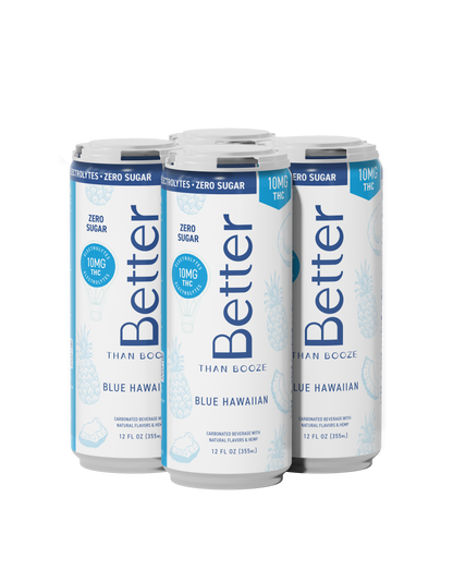 10MG THC Blue Hawaiian, ZERO sugar + Electrolytes