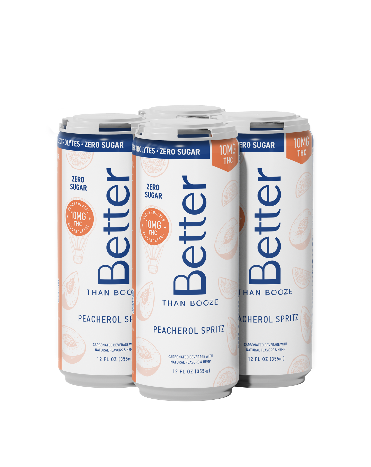 10MG THC Peacherol Spritz, ZERO sugar + Electrolytes